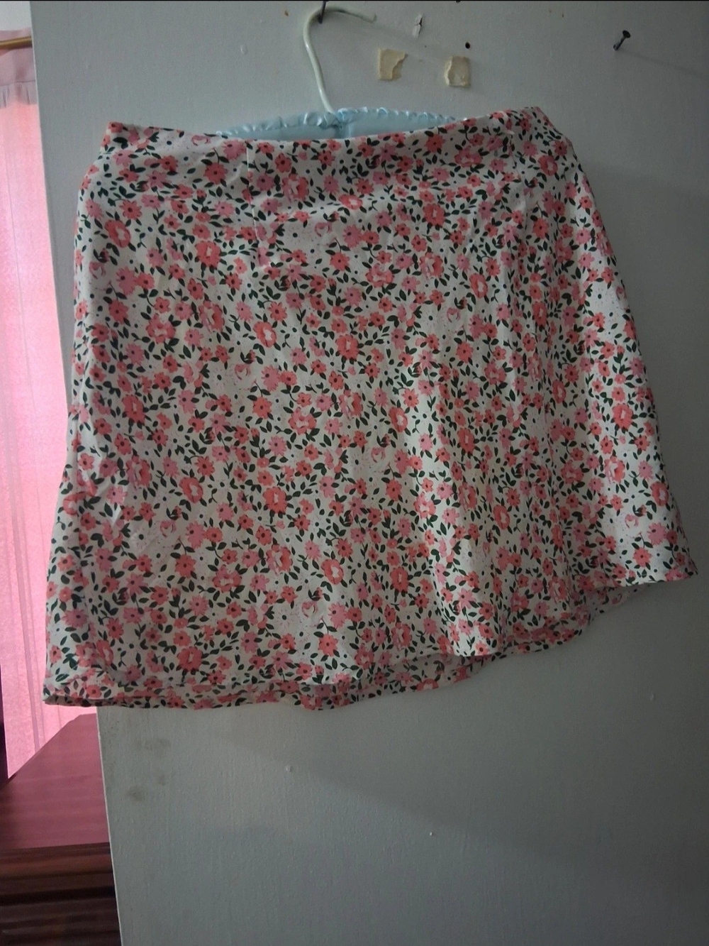 HYFVE Pink Floral A-Line Skater Skirt